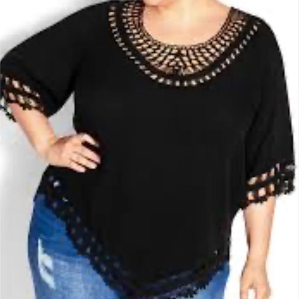 NWT City Chic Catalina Island crochet top 18 - Picture 10 of 11